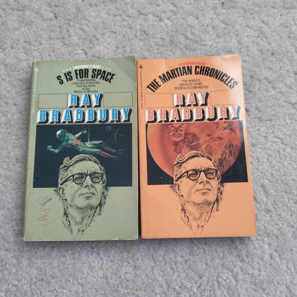 Ray Bradbury Lot of Vintage Paperback The Martian Chronicles S is for Space - Picture 1 of 7